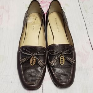 Brown Snakeskin Loafers